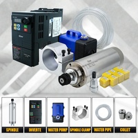 Moteur de broche refroidi par eau 1,5 kW ER11 24000 tr/min 220 V, broche de fraisage CNC haute vitesse pour machine de fraisage CNC du métal, de l'aluminium et du bois