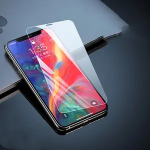 Kaca Tempered Antigores 9D, Kaca Film HD untuk iPhone 11 12 13 Pro XR X XS Max Pelindung Layar untuk iPhone 12 Pro 7 8