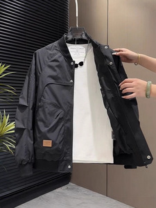 Blouson <span class=keywords><strong>de</strong></span> baseball pour <span class=keywords><strong>homme</strong></span>, mode printemps-automne, <span class=keywords><strong>veste</strong></span> décontractée polyvalente, style élégant pour <span class=keywords><strong>homme</strong></span> - Product Image 5