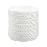 Couvre-tasses en papier biodégradables, écologiques, sans BPA, personnalisables, blancs, ronds, pour boissons chaudes à emporter