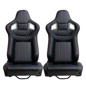 Universal Reclinable Black PVC Business Style Sport <strong>Seats</strong> Model 1061 for AC <strong>Cobra</strong> 1997-2000 - Product Image 1