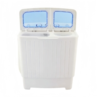 Lave-linge portable semi-automatique électrique à double cuve pour usage domestique et hôtelier, haute efficacité