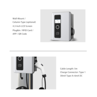 Chargeur EV mural 48A Type1 Zencar Fast 80A Commercial Charging Station Protection Performance OCPP