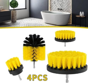 Drill Home Cleaning <b>Brush</b> Attachments Set Scrub Pads Sponge <b>Power</b> Scrubber Cleaning <b>Brush</b> With Extend Long Attachment - Product Image 2