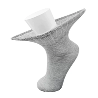 Chaussettes Diabétiques en Coton de Haute Qualité pour Hôpital, Unisexe, Super Douces, Tricotées, Mi-Mollet, Amorti Lâche, Sans Couture, Respirantes