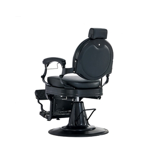 Modern Men's Oil Head Barber Chair Heavy-duty Hydraulic Pump Leather Seat Reclining Rotating Lift Folding <b>Footrest</b> For Barber - Product Image 2