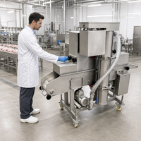 Machine automatique de panure pour ligne de production continue de produits alimentaires en usine de transformation d'aliments surgelés