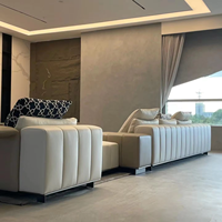 Ensemble de canapés modernes en forme de L pour salon, chambre, sous-sol – Canapé en tissu confortable de grande taille pour utilisation en coin