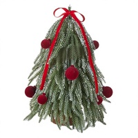 Décorations de Noël 2026 transfrontalières : Nouveaux mini-sapins artificiels en pin noble, ornements de table chinois pour créer une ambiance festive
