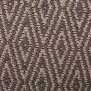 DB Amuleto Pouf en coton tissé à la main Accessoire de chaise élégant gris foncé et marron - Product Image 5