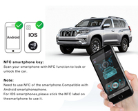 Système de démarrage et d'arrêt du moteur de voiture intelligent PKE avec entrée sans clé par carte NFC, bouton poussoir, DC 12V