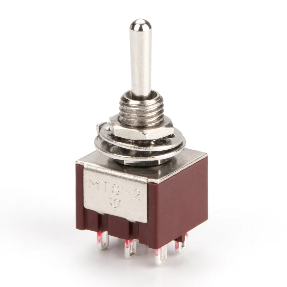 Interruttore a levetta di sicurezza KN3-3 a 6 pin 2A 250VAC DPDT E-ten interrutt Interruttore a levetta di sicurezza KN3-3 a 6 pin 2A 250VAC DPDT E-ten interrutt
