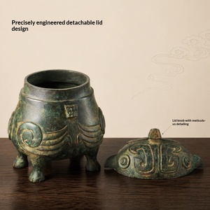 Jingciren Boutique Adornos de Búho Wenchuang del Museo de Shanxi, Adorables Figuras de Mascotas, Caja de Regalo para Oficina, Colección de Regalos del Museo - Product Image 2