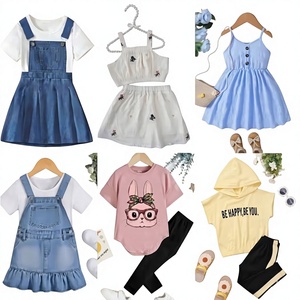 Wholesale Stock Lot Overstock Profit King <b>Mixed</b> Batch Random <b>Mixed</b> Styles Cartoon Printed Kids Summer Sets 99999 Pieces - Product Image 1
