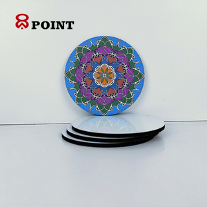 Factory Sales Directly Sublimation MDF Wood coaster Cork coaster 90mm <strong>Round</strong> <strong>Place</strong> <strong>Mats</strong> for Restaurant - Product Image 5