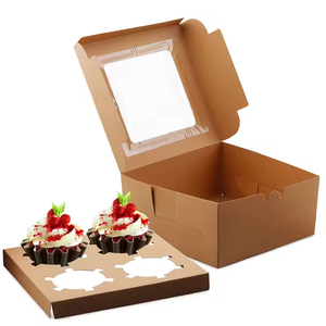 Multiple Sizes Recyclable Food Grade Portable <strong>Transparent</strong> Wholesale Birthday Clear Cardboard <strong>Box</strong> - Product Image 1