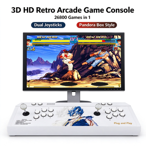 Consola de Videojuegos Arcade para 2 Jugadores, Joystick Doble, 26800 Juegos Retro, Plug and <span class=keywords><strong>Play</strong></span>, Caja de Video HD para Salón Familiar, Noche de Juegos en Familia - Product Image 3