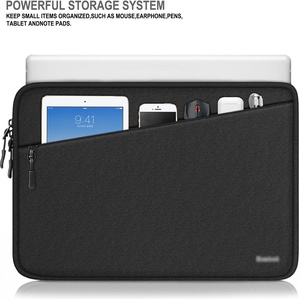 Housse d'ordinateur portable élégante et portable en polyester pour hommes et femmes, grand sacoche d'affaires avec poignée - Product Image 2