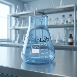 Frasco Erlenmeyer de Vidrio Azul, Vaso de Laboratorio Graduado, Botella para Reactivos de 250 mL, Recipiente para Mezclar Productos Químicos - Product Image 2
