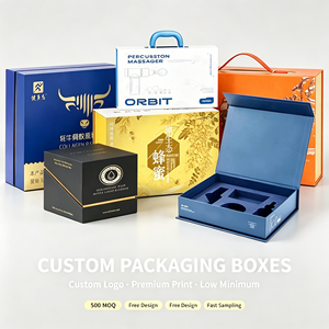 Custom Printed Paper Gift <b>Boxes</b> Color Packaging <b>Box</b> <b>Set</b> for Kids Products Pastel Cute Design - Product Image 5