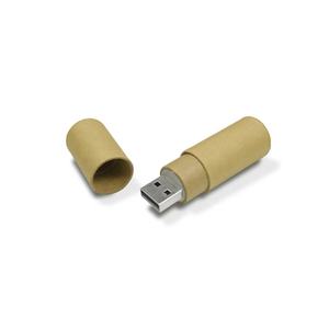 Lápiz USB de papel kraft ecológico, unidad usb de papel de embalaje reciclada, novedad, 32GB - Product Image 3