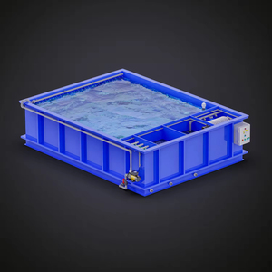 מערכת גידול דגי קוי בבריכת גינה ביתית, מסנן תוף, מסנן מדיה ביולוגי, אקווריום, מיכל דגים, פוליפרופילן בדרגת מזון, כחול - Product Image 3