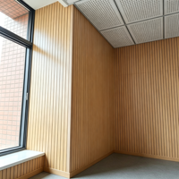 Panneaux muraux 3D insonorisants 210 mm, panneaux acoustiques naturels écologiques pour la décoration intérieure des bureaux