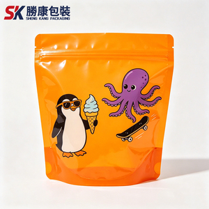 Sachet Doypack Personnalisé en Mylar Imprimé, Réutilisable, Scellable, Durable, en Plastique PE, Faible MOQ, Qualité Alimentaire, 3.5g/7g/14g/28g, Sachet en Film Polyester - Product Image 1