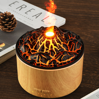Humidificateur à vapeur de lave volcanique grande capacité pour hôtel et chambre, diffuseur d'aromathérapie à effet flamme, modèle à forte production de brume, vente en gros usine