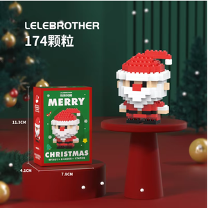 Micro Gạch Cây Giáng Sinh Khối Thiết Lập Giáo Dục Đồ Chơi Cho Trẻ Em Nhựa Santa Claus Elk Snowman Xây Dựng Khối Quà Tặng Giáng Sinh - Product Image 4
