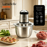 Hachoir à viande électrique Sokany avec support/bol mélangeur en acier inoxydable, 2 vitesses, pour usage domestique et commercial