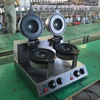 Machine à sandwich et à gaufres électrique commerciale à Double tête en acier inoxydable pour hamburger à la crème glacée