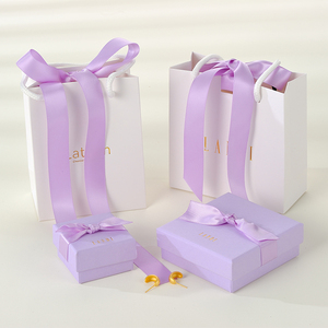Factory Custom Logo Paper Bag Necklace Ring Magnetic Packaging Set Jewellery Microfiber <b>Envelope</b> Pouch Drawer Jewelry <b>Gift</b> Boxes - Product Image 4