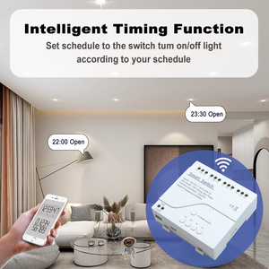 Receptor Wifi RF Ewelink de 4 Canales, 7-32V, Módulo de <span class=keywords><strong>Motor</strong></span> Inteligente de 4 Canales, Interruptor de Control Remoto de 433mhz, Compatible con Alexa y Google Home - Product Image 2