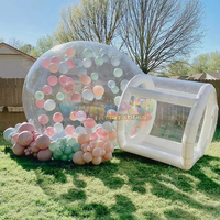 Tente dôme transparente imperméable pour enfants, pour fêtes en plein air, camping, maison à bulles gonflable portable