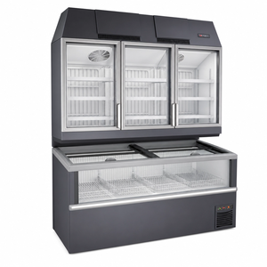 Vitrine Réfrigérée Commerciale Double Température pour Supermarché, Congélateur et Réfrigérateur Combinés, Réfrigérés en Haut, Congelés en Bas, pour Viande et Produits Laitiers - Product Image 2