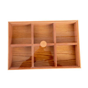 Precios Admirables al por Mayor: Bandeja Hexagonal Geométrica de Madera de Haya, Cajas Personalizadas para Aperitivos - Product Image 1