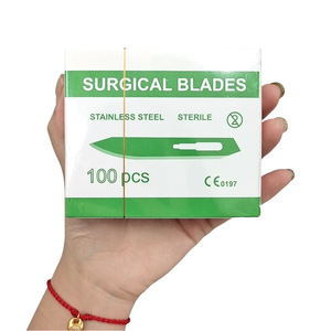 ใบมีดผ่าตัดสแตนเลสสตีล 60 ชิ้น ปลอดเชื้อ 100 ชิ้น สำหรับสัตวแพทย์ - Product Image 1