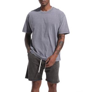 Camiseta Vintage Transpirable de Corte Holgado con Hombros Caídos y Cuello Redondo, 100% Algodón, 230GSM, Lavada, Paquete de 5 Unidades, Personalizada y de Talla Grande - Product Image 3