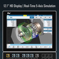 Système CNC haut de gamme HNC-818DiM - Écran LCD HD 12,1 pouces - Contrôleur de fraisage à liaison simultanée 3-32 axes - Mémoire 128 Mo - Garantie 2 ans