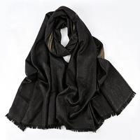 Nouvel Arrivage Transfrontalier : Foulard en Soie Bicolore Argenté, Tendance, Respirant et Doux, pour la Tête