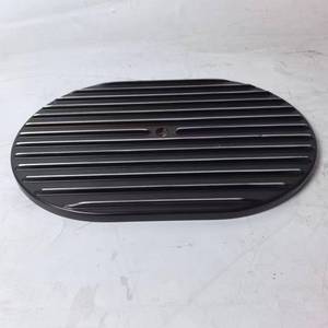 Nuevo Kit de Filtro de Aire Ovalado de Aluminio Negro con Base Plana y Cuello para Carburador para Chevrolet, Ford y Dodge - Product Image 2