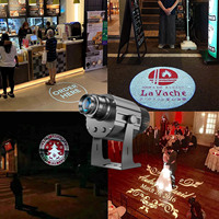 Projecteur LED Gobo 50W pour logo, étanche IP67, éclairage de sol personnalisé pour passage piéton, télécommande, signalisation extérieure