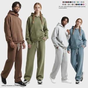 Nuova Felpa con Cappuccio da Uomo <span class=keywords><strong>2026</strong></span>, Spessa e Morbida, Stile Americano Trendy, Set con Cappuccio da 350g per Uomo - Product Image 4