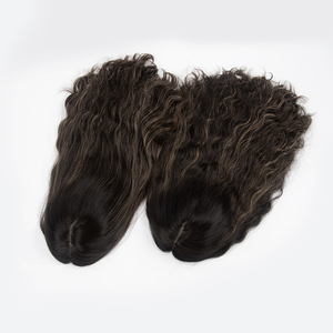 Peluca de Cabello Humano de Alta Calidad para Mujer, Estilo Europeo Natural, con Nudos Pequeños, con Reflejos, Topper de Seda HD, Pelucas Judías Kosher con Frente de Encaje - Product Image 3