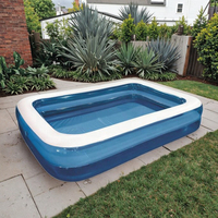 Jilong 10291 Aufblasbarer Rechteckiger Quadratischer Kunststoff-Swimmingpool Top-Seller B02 J für Kinder und Neugeborene aus PVC