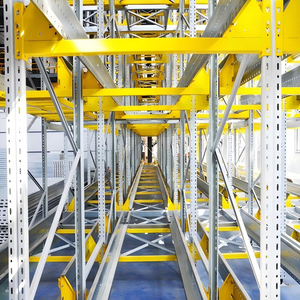 Zwaarbelastbaar stalen 5-laags automatisch shuttle-palletsysteem met wielen, automatische ophaal, ISO9001 gecertificeerd, op maat gemaakt - Product Image 5