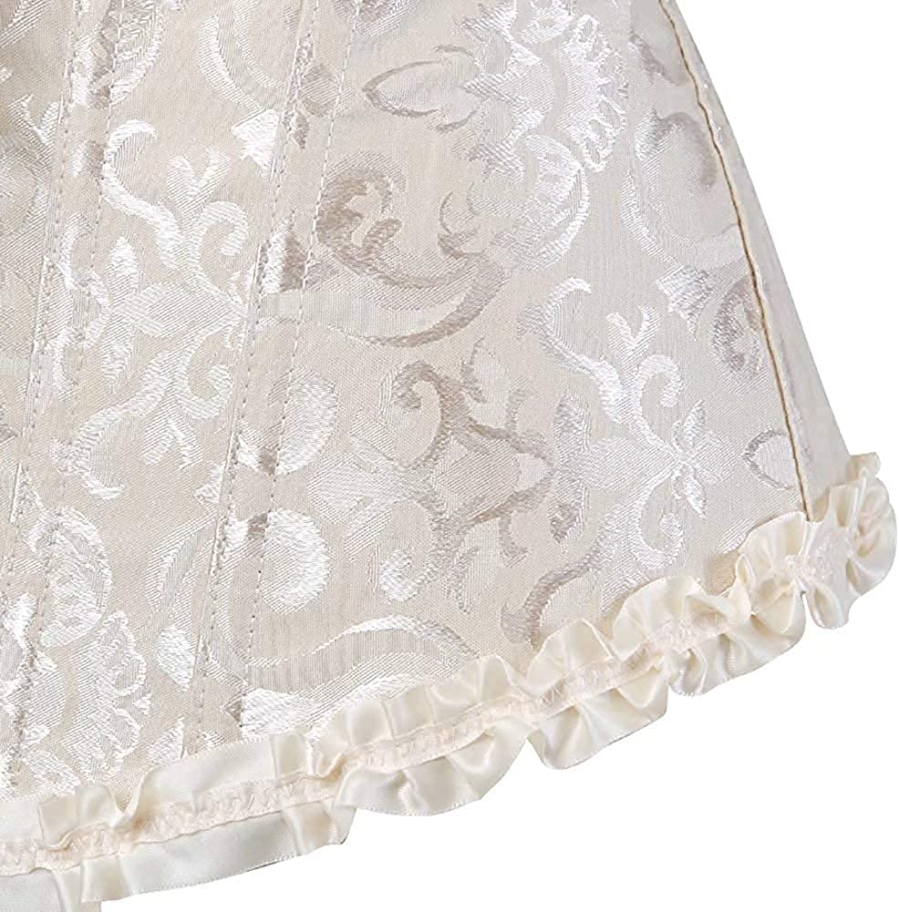 2022 Steel Boned Corsets And Bustiers With lingerie Bra Printed Floral Mesh Waist Trainer For Busty Women with Steel Bones