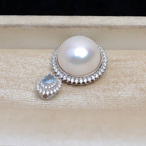 จี้รูปดอกทานตะวันเงินแท้ S925 ขนาด 13.7 มม. ประดับมุกหินอ่อน สำหรับงาน DIY อุปกรณ์และส่วนประกอบเครื่องประดับ ถาดเปล่าแบบกึ่งสำเร็จรูป ผลิตในจีน รหัสสินค้า 19842 - Product Image 4