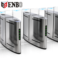Gerbang Putar Otomatis Enbo Indoor/Outdoor dengan Sistem Kontrol Akses RFID, Perlindungan IP68, Baja Tahan Karat SUS304